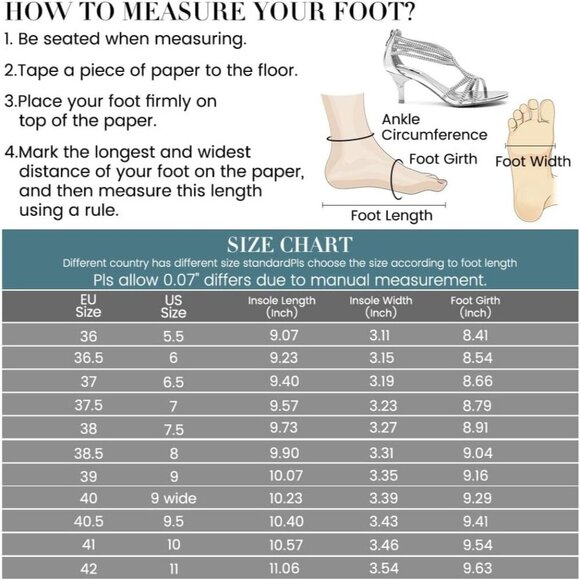 SheSole Women's Strappy Kitten Heel Sandals | Low Heel Wedding Bridal Shoes - Picture 4 of 7